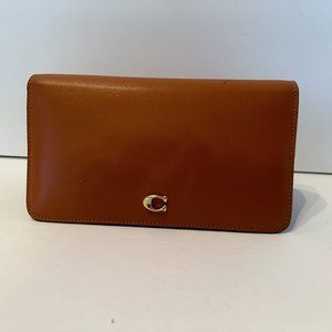 Coach burnt orange wallet